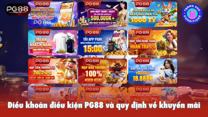 Điều khoản điều kiện PG88 và quy định về khuyến mãi