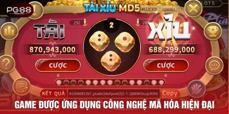 Tài xỉu được ứng dụng công nghệ mã hóa hiện đại